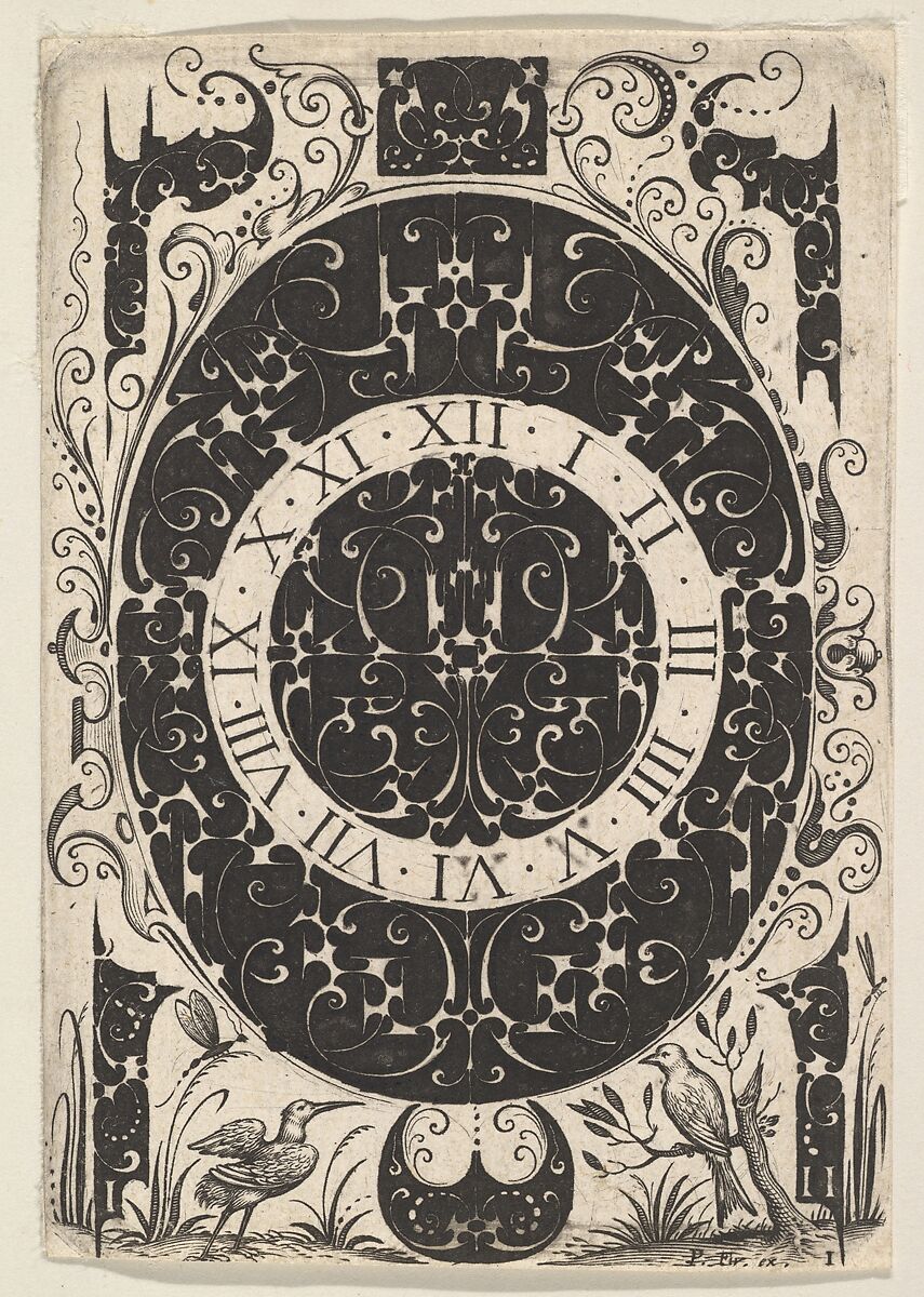 Oval Watchcase with Birds and Smaller Motifs, Jacques Hurtu (French (active 1584–1635)), Blackwork and engraving 