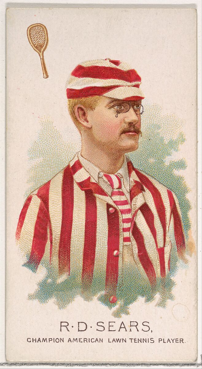 R.D. Sears, Champion American Lawn Tennis Player, from World's Champions, Series 2 (N29) for Allen & Ginter Cigarettes, Allen &amp; Ginter (American, Richmond, Virginia), Commercial color lithograph 