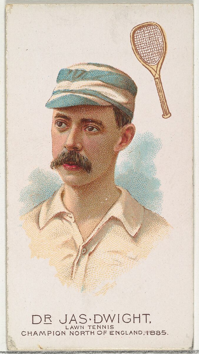 Dr. James Dwight, Lawn Tennis Champion North of England 1885, from World's Champions, Series 2 (N29) for Allen & Ginter Cigarettes, Allen &amp; Ginter (American, Richmond, Virginia), Commercial color lithograph 