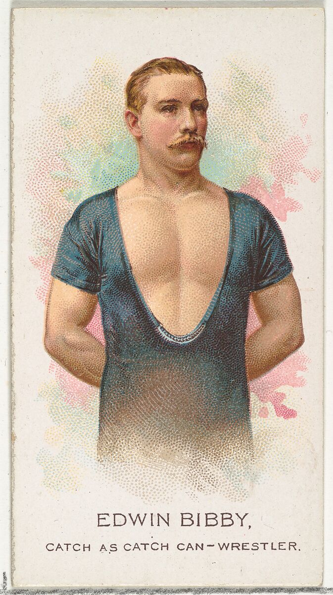 Edwin Bibby, Wrestler, from World's Champions, Series 2 (N29) for Allen & Ginter Cigarettes, Allen &amp; Ginter (American, Richmond, Virginia), Commercial color lithograph 