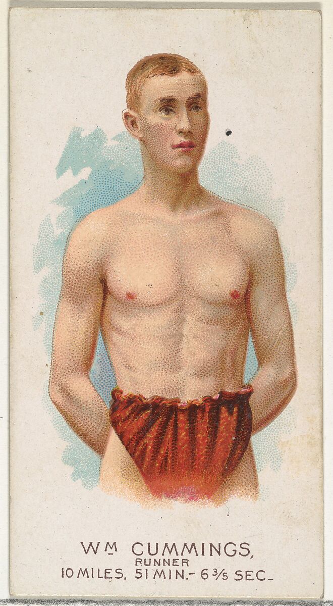 William Cummings, Runner, from World's Champions, Series 2 (N29) for Allen & Ginter Cigarettes, Allen &amp; Ginter (American, Richmond, Virginia), Commercial color lithograph 