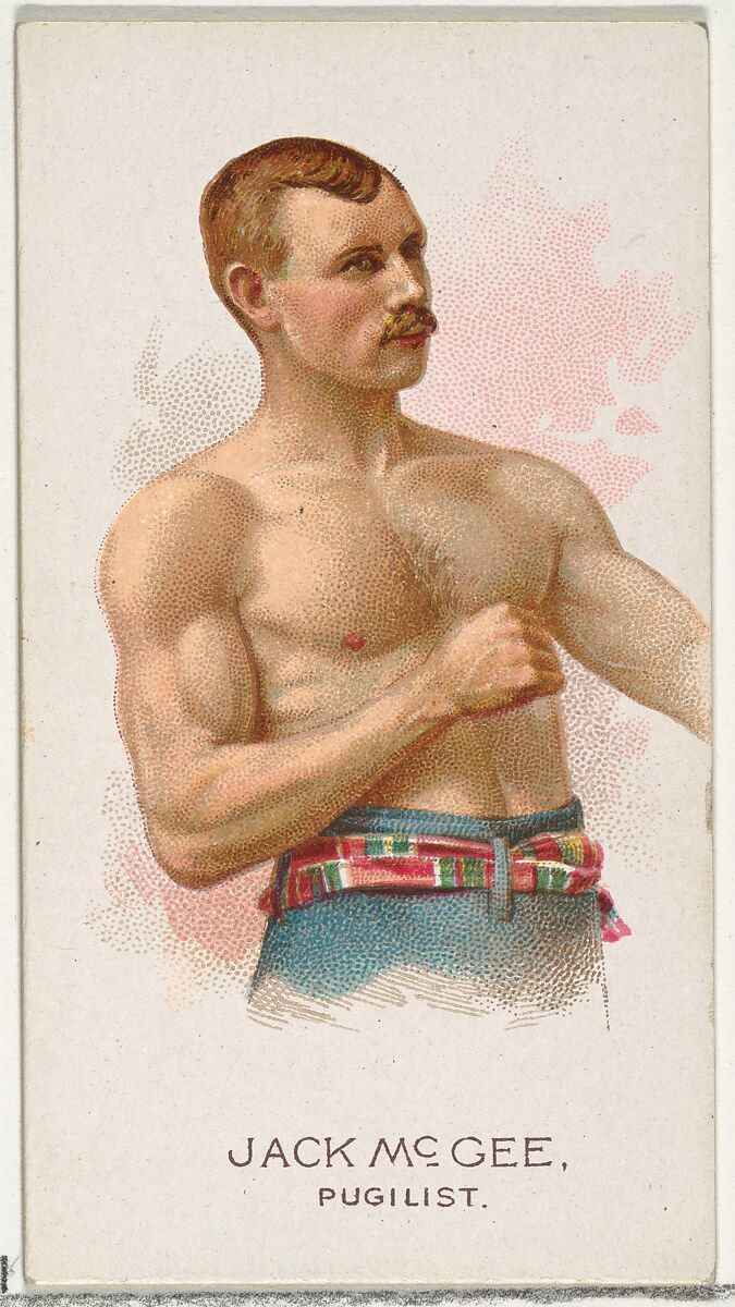 Jack McGee, Pugilist, from World's Champions, Series 2 (N29) for Allen & Ginter Cigarettes, Allen &amp; Ginter (American, Richmond, Virginia), Commercial color lithograph 