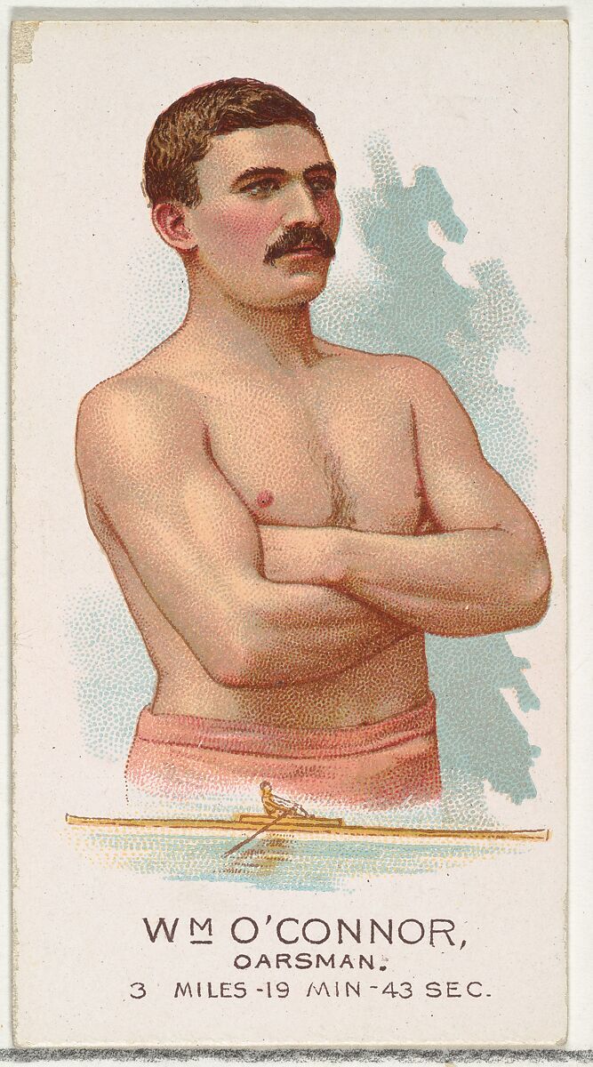 William O'Connor, Oarsman, from World's Champions, Series 2 (N29) for Allen & Ginter Cigarettes, Allen &amp; Ginter (American, Richmond, Virginia), Commercial color lithograph 