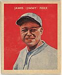 James (Jimmy) Foxx, United States Caramel Company, Boston, Massachusettes, Commercial color lithograph