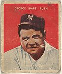 George (Babe) Ruth, Outfielder, New York, A.L., United States Caramel Company, Boston, Massachusettes, Commercial color lithograph