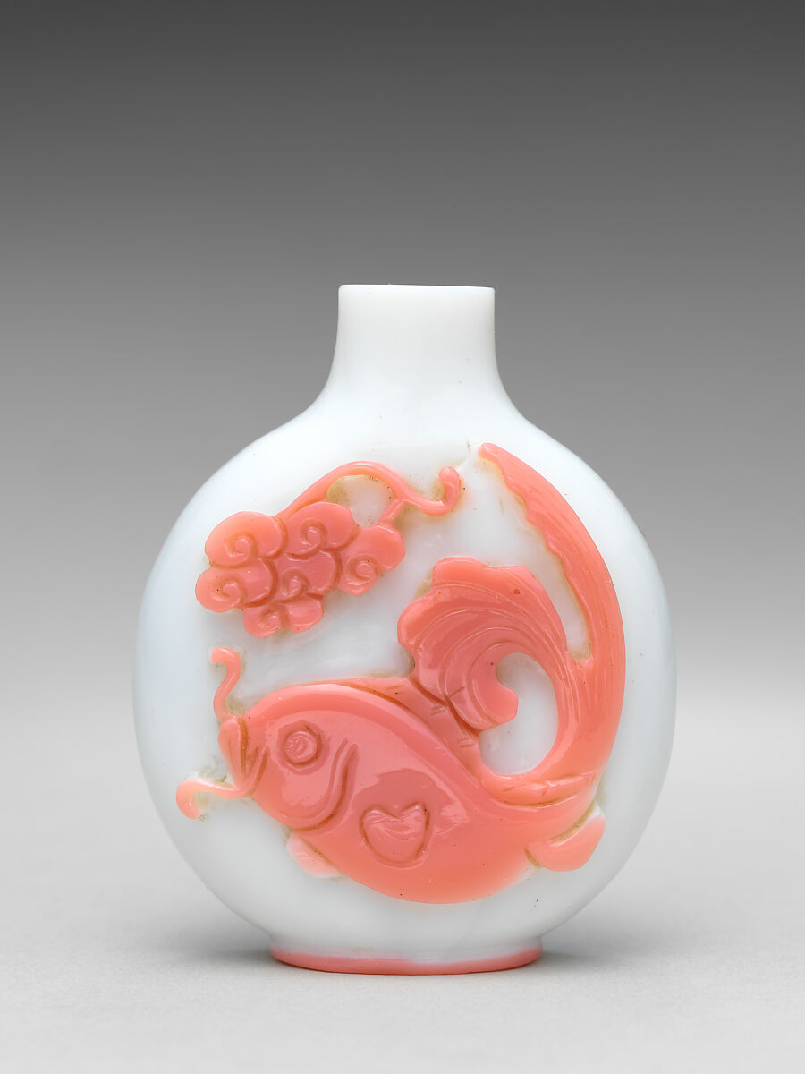 Snuff Bottle, Peking glass, China 