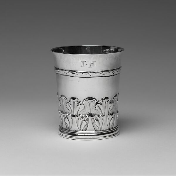 Beaker, Marked by S. D., Silver, American or British 