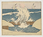 Moonrise – The Wave, B. J. O. Nordfeldt  American, born Sweden, Color woodcut