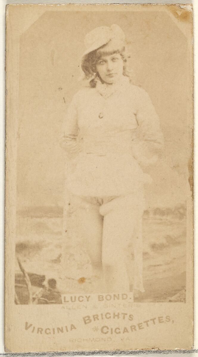 Lucy Bond, from the Actors and Actresses series (N45, Type 1) for Virginia Brights Cigarettes, Issued by Allen &amp; Ginter (American, Richmond, Virginia), Albumen photograph 