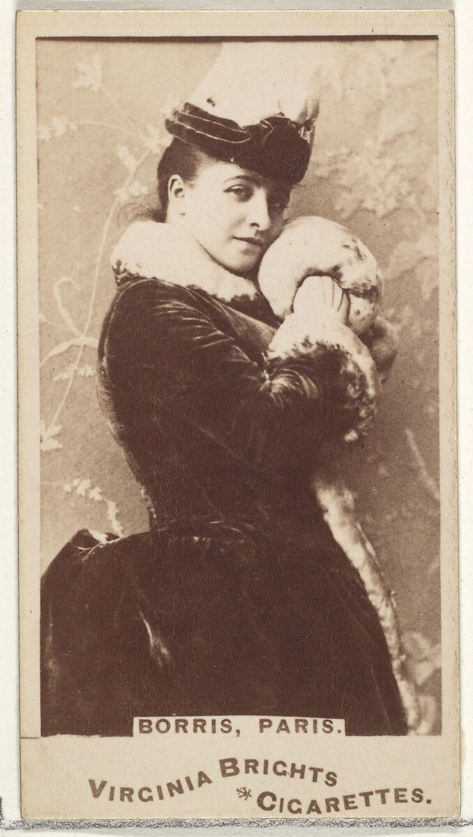 Borris, Paris, from the Actors and Actresses series (N45, Type 1) for Virginia Brights Cigarettes, Issued by Allen &amp; Ginter (American, Richmond, Virginia), Albumen photograph 
