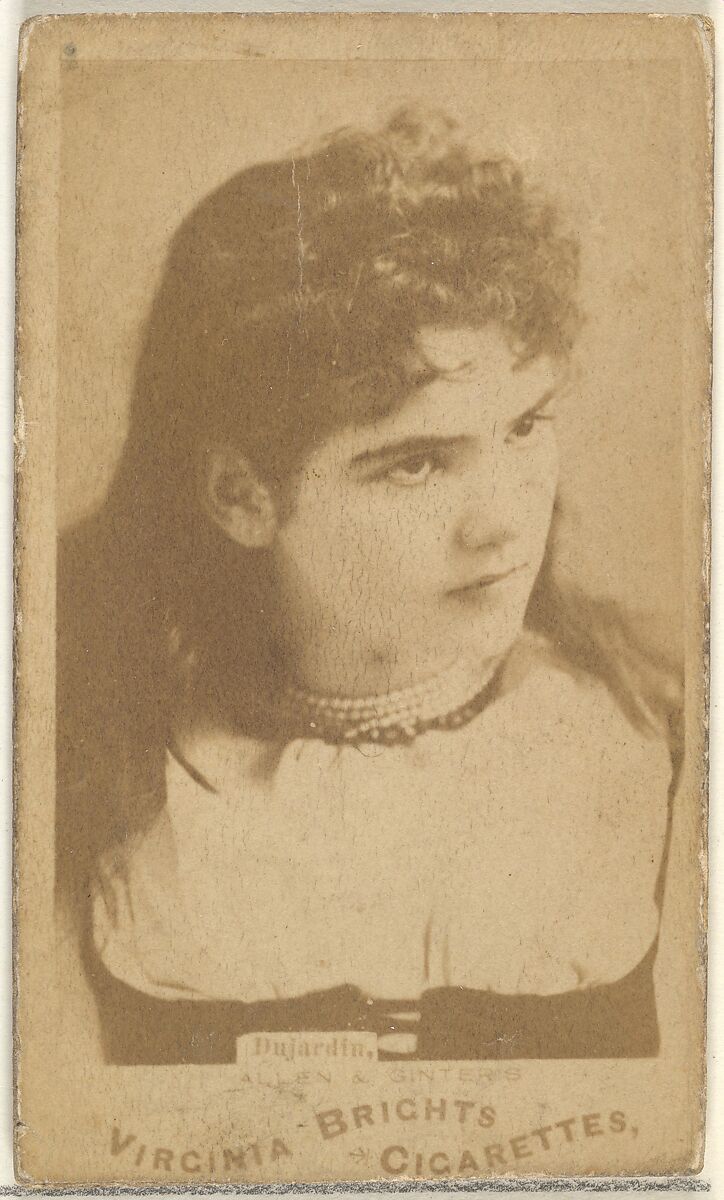 Bujardia, from the Actors and Actresses series (N45, Type 1) for Virginia Brights Cigarettes, Issued by Allen &amp; Ginter (American, Richmond, Virginia), Albumen photograph 