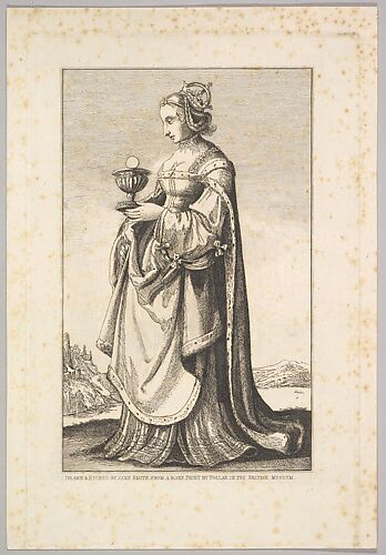 Woman holding a chalice