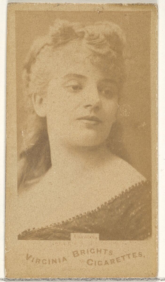 Caracol, from the Actors and Actresses series (N45, Type 1) for Virginia Brights Cigarettes, Issued by Allen &amp; Ginter (American, Richmond, Virginia), Albumen photograph 