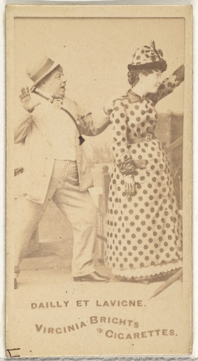 Dailly et Lavigne, from the Actors and Actresses series (N45, Type 1) for Virginia Brights Cigarettes, Issued by Allen &amp; Ginter (American, Richmond, Virginia), Albumen photograph 