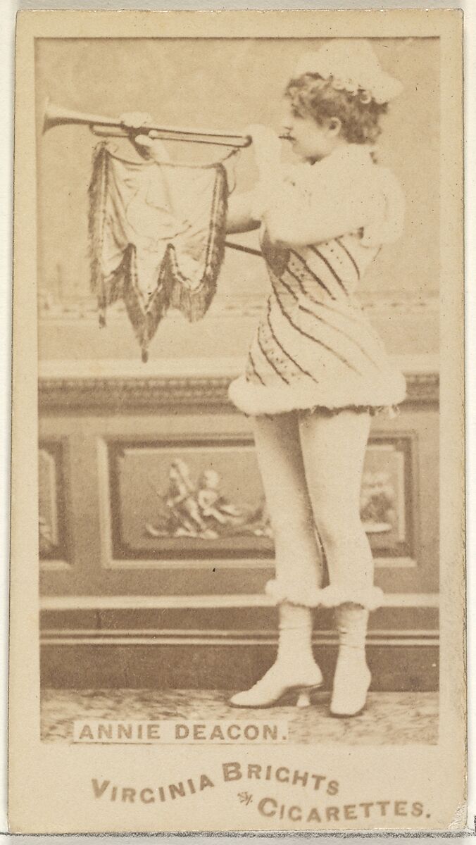 Annie Deacon, from the Actors and Actresses series (N45, Type 1) for Virginia Brights Cigarettes, Issued by Allen &amp; Ginter (American, Richmond, Virginia), Albumen photograph 