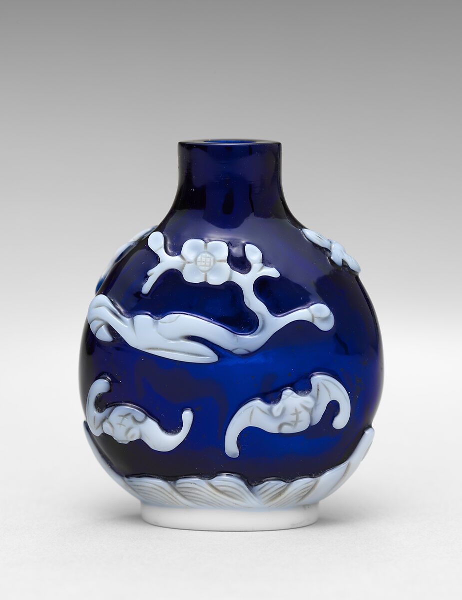 Snuff Bottle, Peking glass, China 