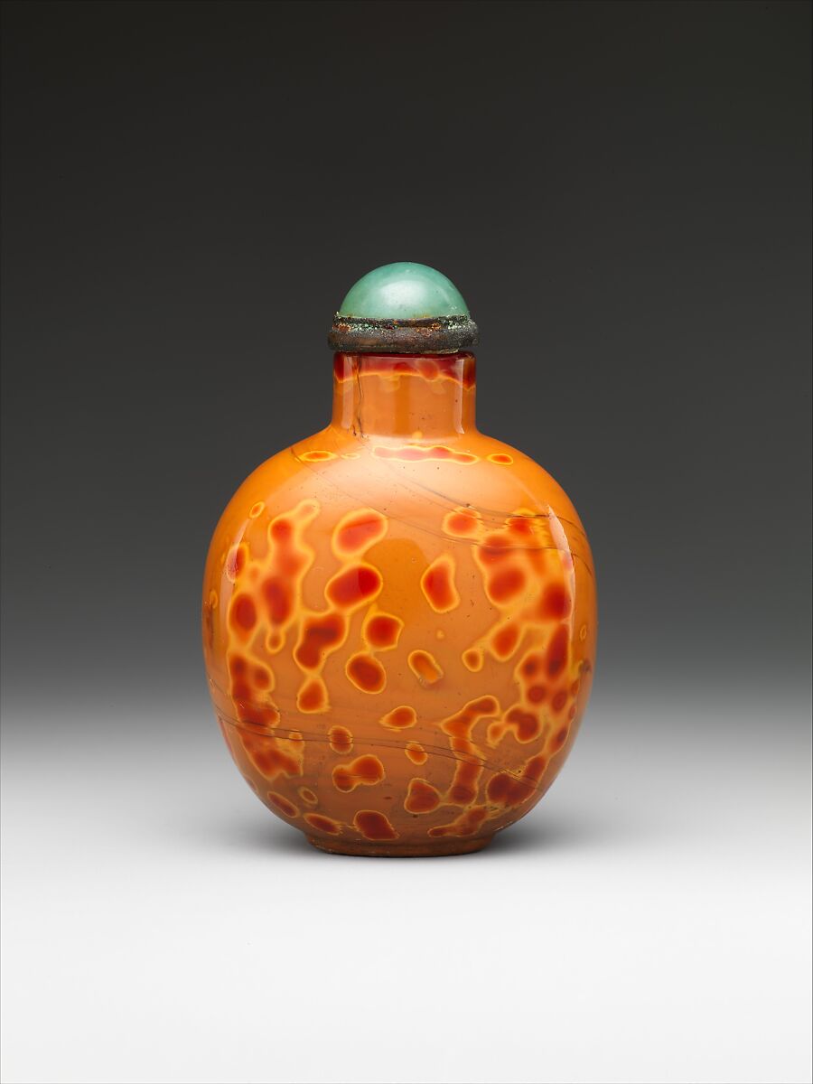 Snuff bottle, Glass, China 