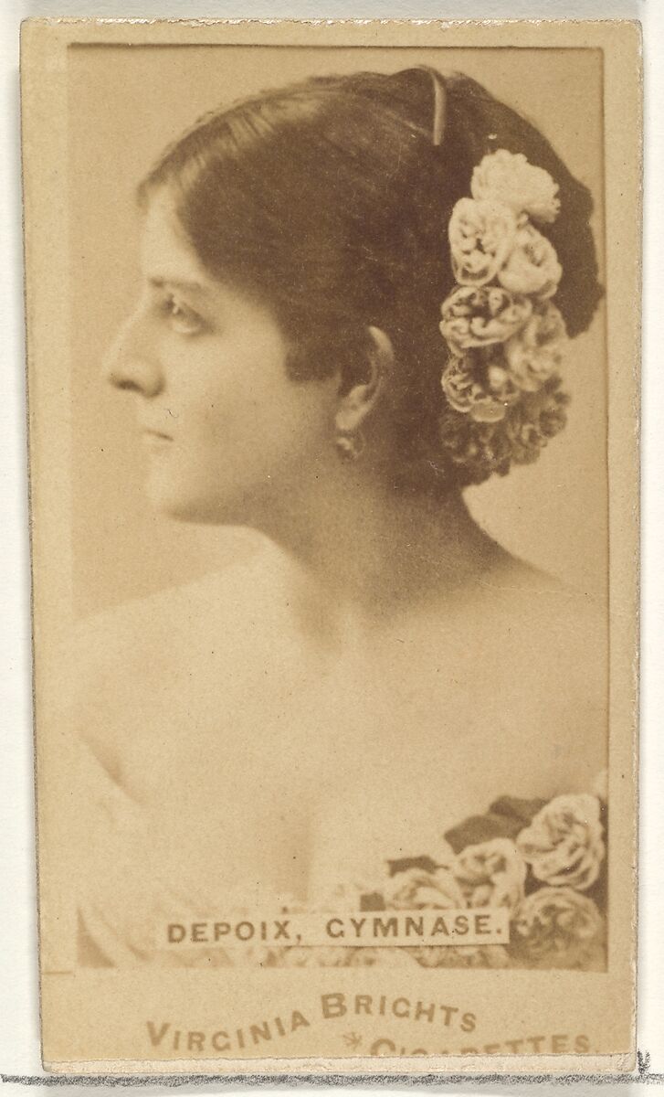 Depoix, Gymnage, from the Actors and Actresses series (N45, Type 1) for Virginia Brights Cigarettes, Issued by Allen &amp; Ginter (American, Richmond, Virginia), Albumen photograph 