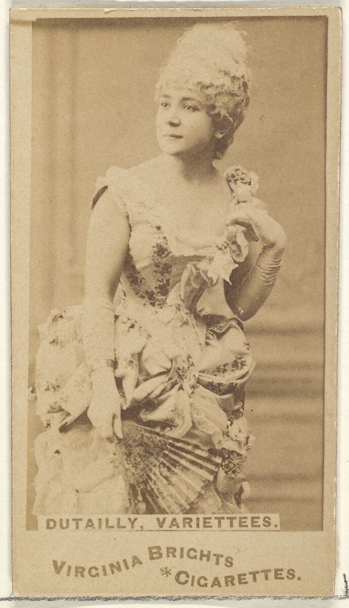 Dutailly, Variettees, from the Actors and Actresses series (N45, Type 1) for Virginia Brights Cigarettes, Issued by Allen &amp; Ginter (American, Richmond, Virginia), Albumen photograph 