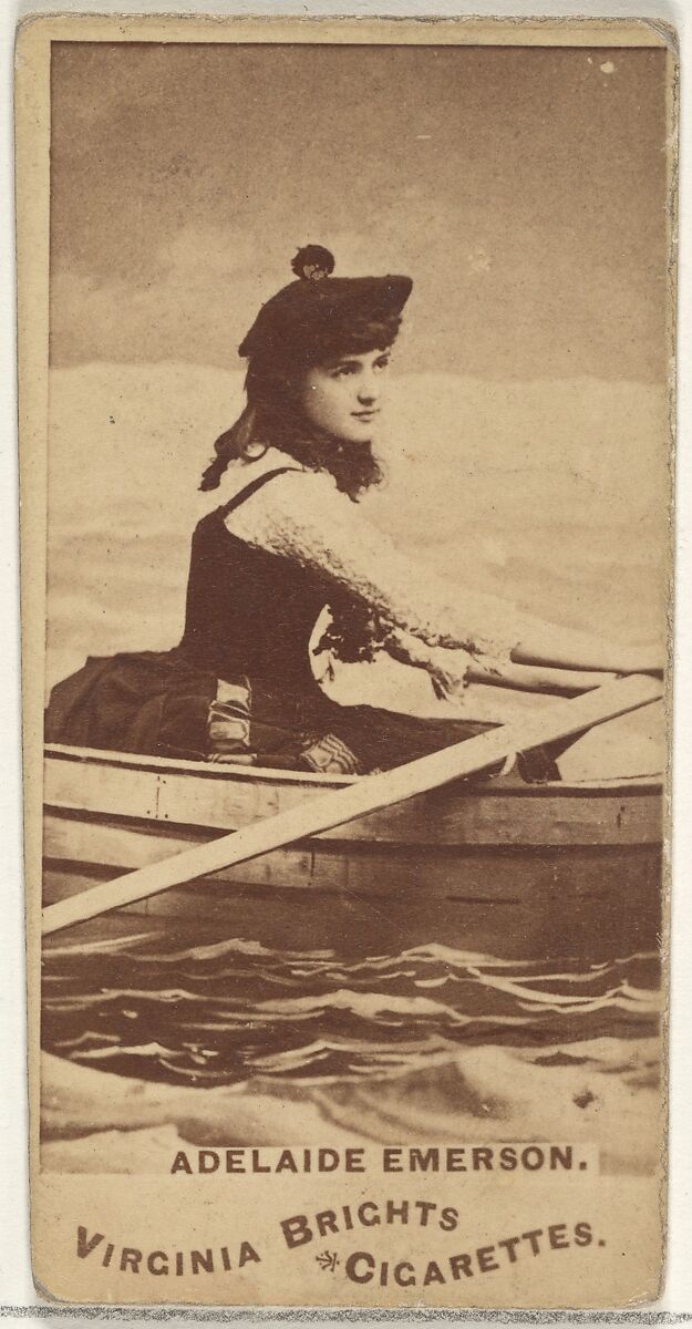 Adelaide Emerson, from the Actors and Actresses series (N45, Type 1) for Virginia Brights Cigarettes, Issued by Allen &amp; Ginter (American, Richmond, Virginia), Albumen photograph 