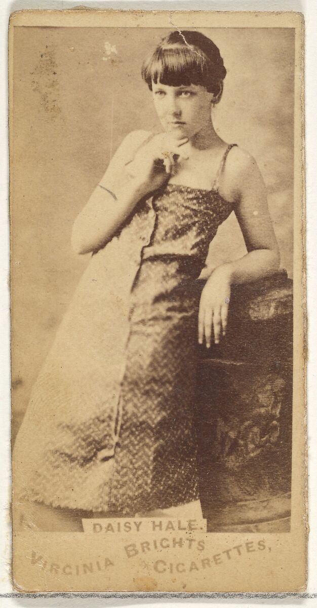 Daisy Hale, from the Actors and Actresses series (N45, Type 1) for Virginia Brights Cigarettes, Issued by Allen &amp; Ginter (American, Richmond, Virginia), Albumen photograph 
