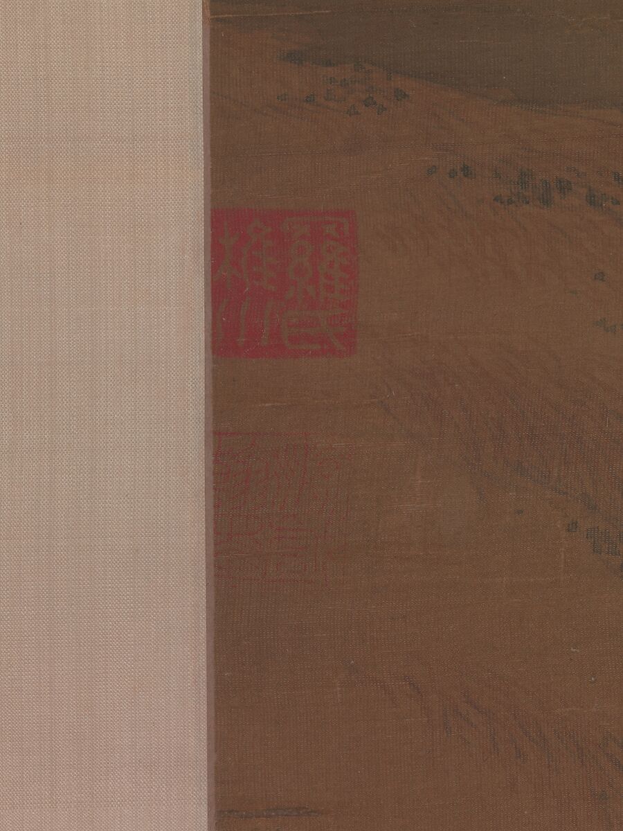 Crows in Old Trees, Luo Zhichuan (Chinese, active ca. 1300–30), Hanging scroll; ink and color on silk, China