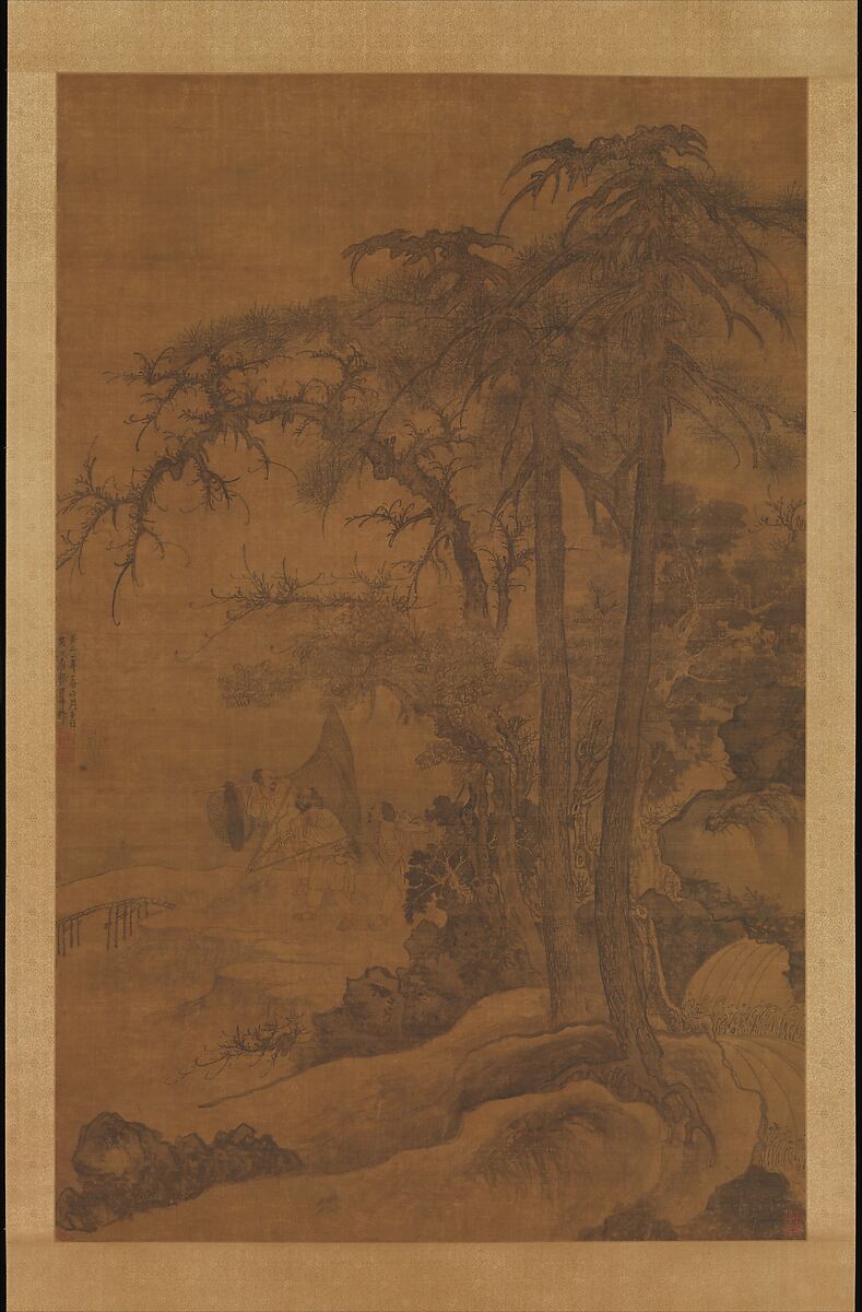 Returning Fishermen, Tang Di  Chinese, Hanging scroll; ink and color on silk, China