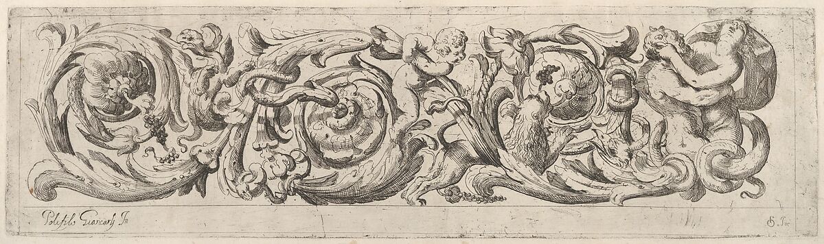 Disegni Varij di Polifilo Zancarli (Friezes), Polifilo Giancarli (active in Venice ca. 1600–1625), etching 
