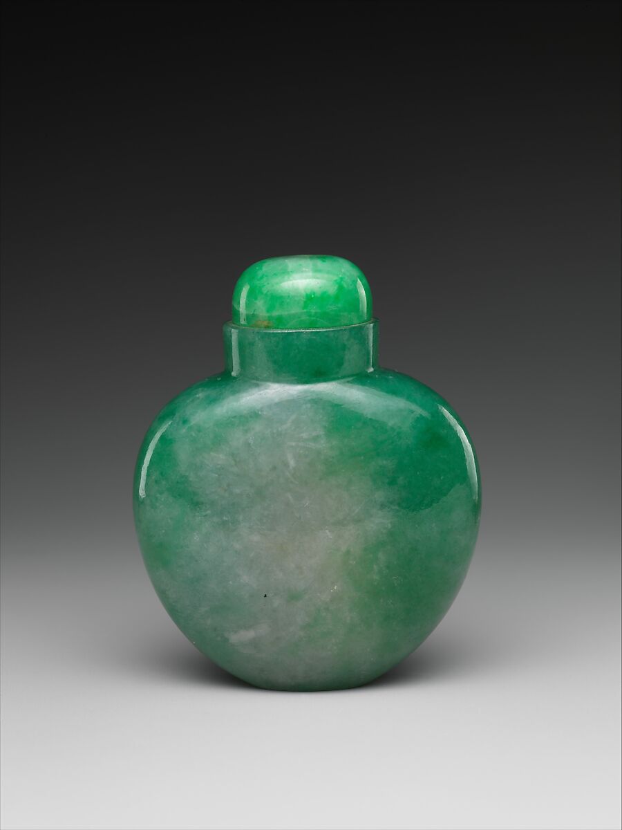 Snuff bottle, Jade (jadeite), China