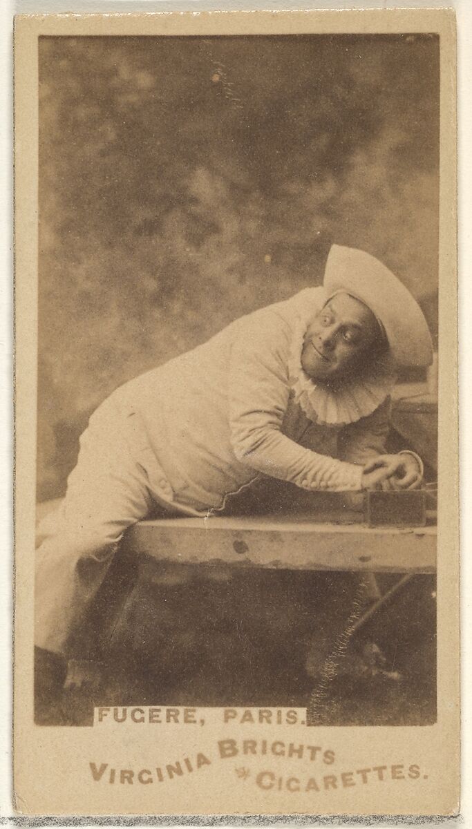 Fugere, Paris, from the Actors and Actresses series (N45, Type 1) for Virginia Brights Cigarettes, Issued by Allen &amp; Ginter (American, Richmond, Virginia), Albumen photograph 