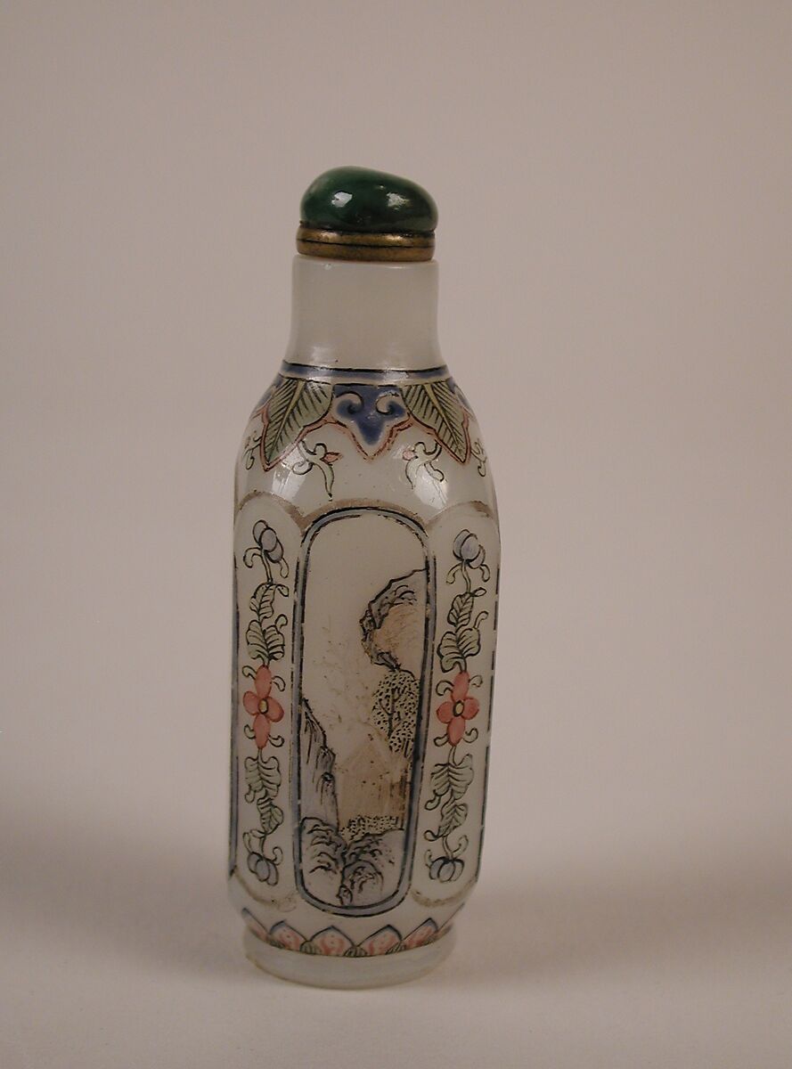 Snuff Bottle, Enameled glass, China