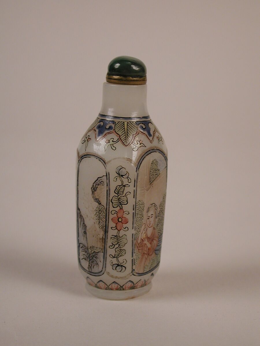 Snuff Bottle, Enameled glass, China