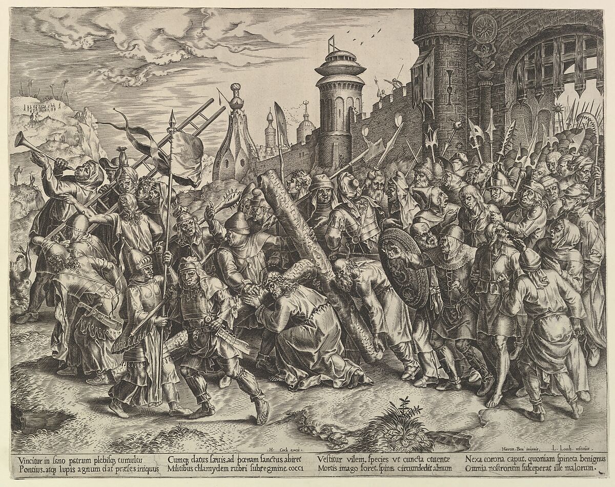 Christ on the Way to Calvary, After Hieronymus Bosch (Netherlandish, ’s Hertogenbosch ca. 1450–1516 ’s Hertogenbosch), Engraving 