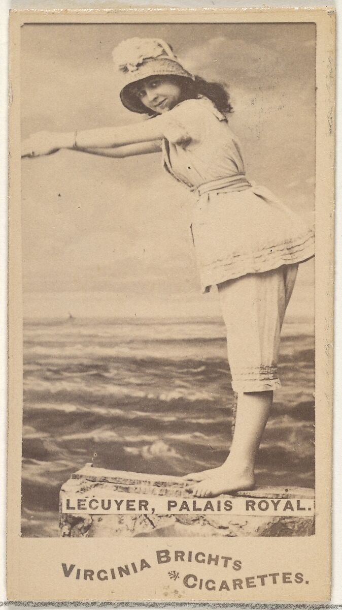 Lecuyer, Palais Royal, from the Actors and Actresses series (N45, Type 1) for Virginia Brights Cigarettes, Issued by Allen &amp; Ginter (American, Richmond, Virginia), Albumen photograph 