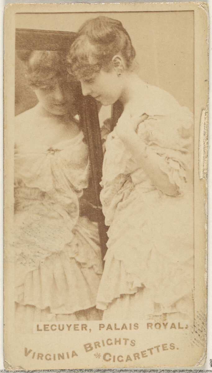 Lecuyer, Palais Royal, from the Actors and Actresses series (N45, Type 1) for Virginia Brights Cigarettes, Issued by Allen &amp; Ginter (American, Richmond, Virginia), Albumen photograph
