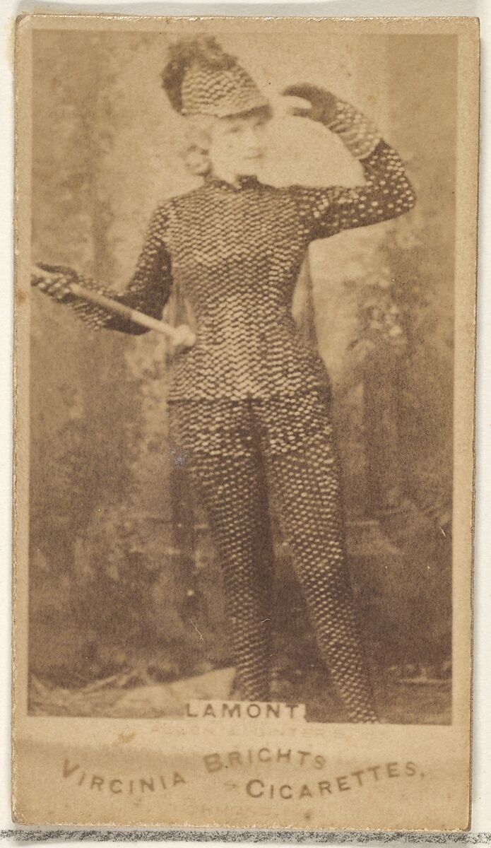 Lamont, from the Actors and Actresses series (N45, Type 1) for Virginia Brights Cigarettes, Issued by Allen &amp; Ginter (American, Richmond, Virginia), Albumen photograph 