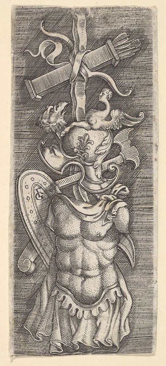 Trophy, Master FG (Italian, active mid-16th century), Engraving 
