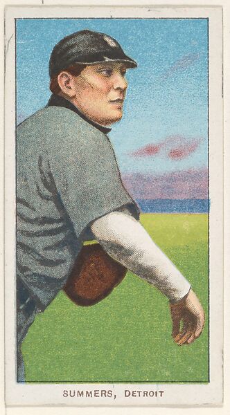 Summers, Detroit, American League, from the White Border series (T206) for the American Tobacco Company, Issued by American Tobacco Company, Commercial lithograph 