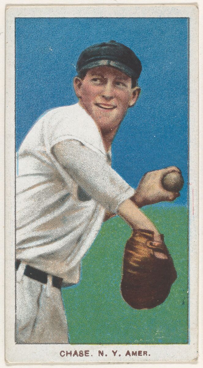 Chase, New York, American League, from the White Border series (T206) for the American Tobacco Company, Issued by American Tobacco Company, Commercial lithograph