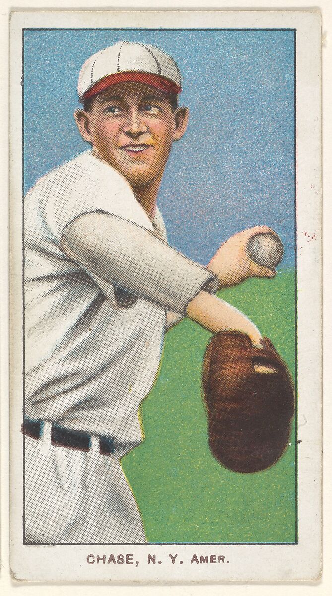 Chase, New York, American League, from the White Border series (T206) for the American Tobacco Company, Issued by American Tobacco Company, Commercial lithograph 