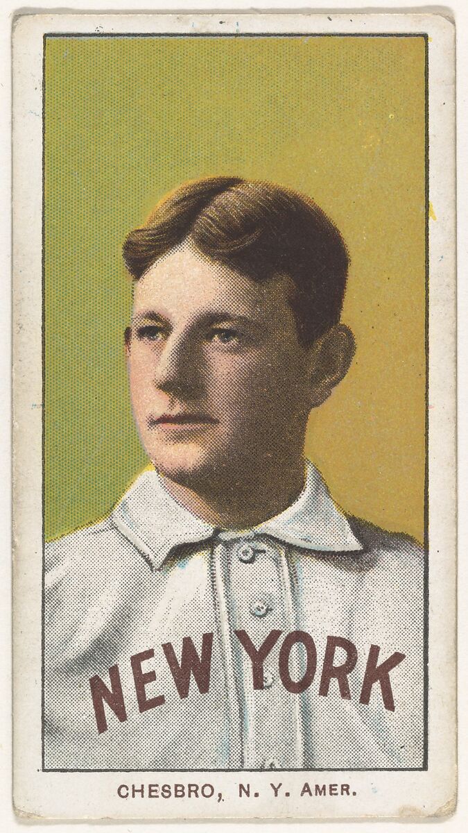 Chesbro, New York, American League, from the White Border series (T206) for the American Tobacco Company, Issued by American Tobacco Company, Commercial lithograph