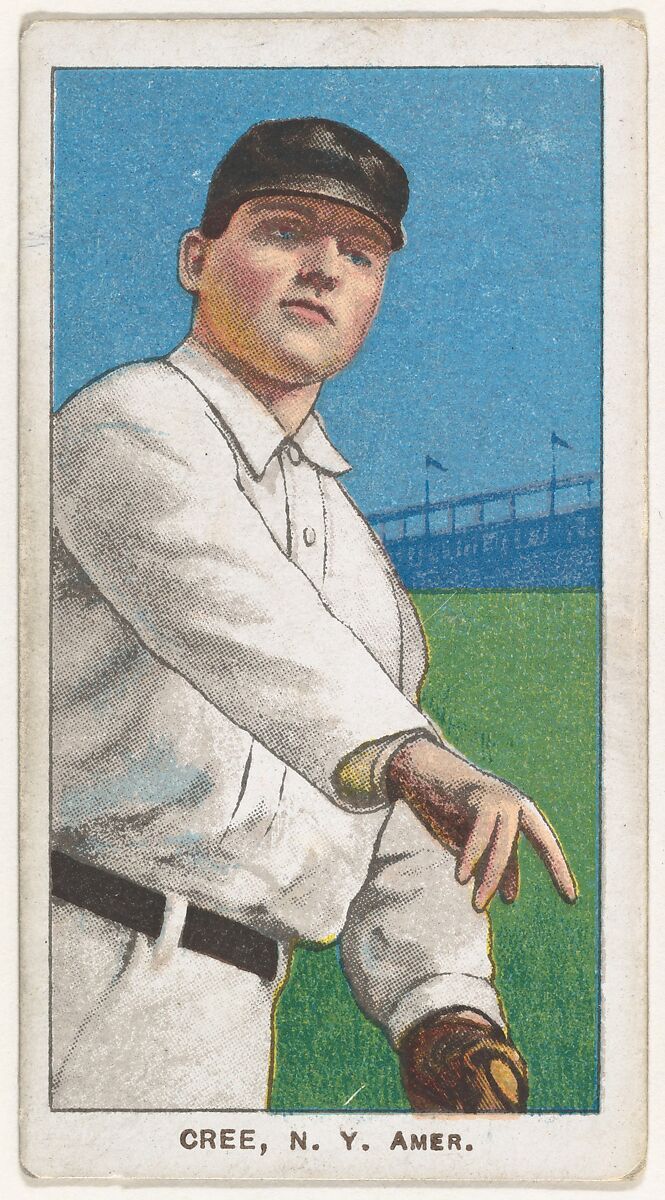 Cree, New York, American League, from the White Border series (T206) for the American Tobacco Company, Issued by American Tobacco Company, Commercial lithograph