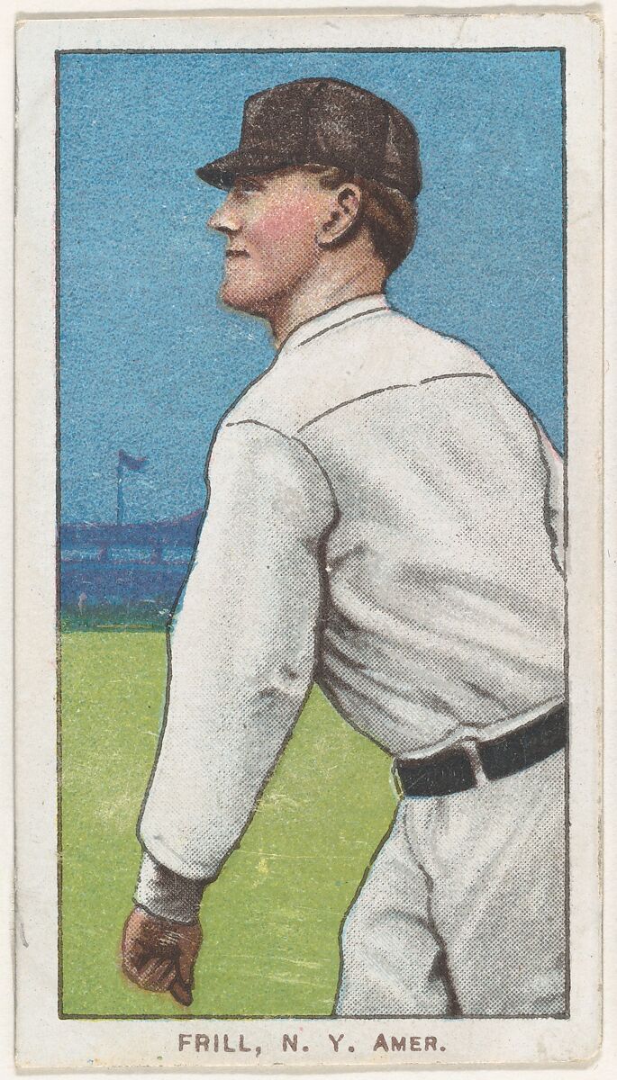 Frill, New York, American League, from the White Border series (T206) for the American Tobacco Company, Issued by American Tobacco Company, Commercial lithograph