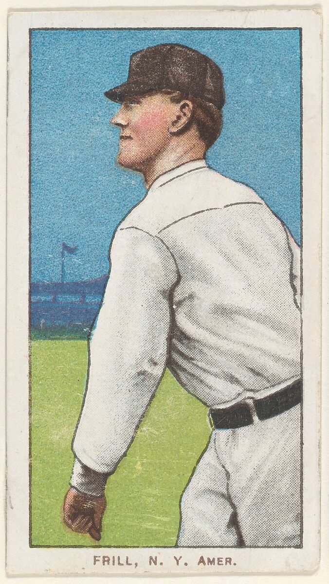 Frill, New York, American League, from the White Border series (T206) for the American Tobacco Company, Issued by American Tobacco Company, Commercial lithograph 
