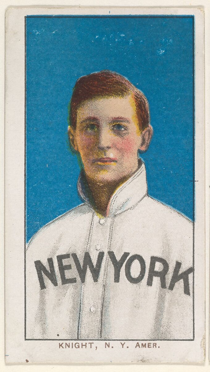 Knight, New York, American League, from the White Border series (T206) for the American Tobacco Company, Issued by American Tobacco Company, Commercial lithograph 