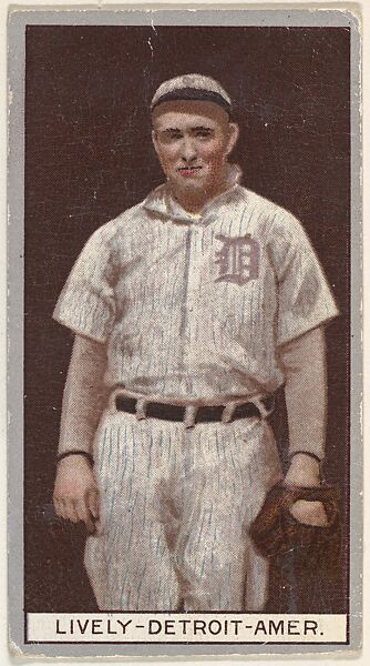 Lively, Detroit, American League, from the Brown Background series (T207) for the American Tobacco Company, Issued by American Tobacco Company, Commercial lithograph