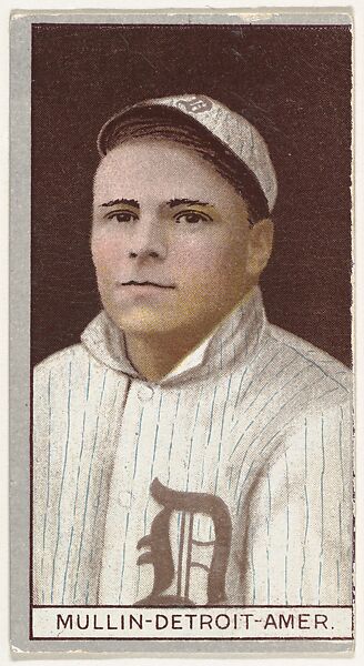 Mullin, Detroit, American League, from the Brown Background series (T207) for the American Tobacco Company, Issued by American Tobacco Company, Commercial lithograph