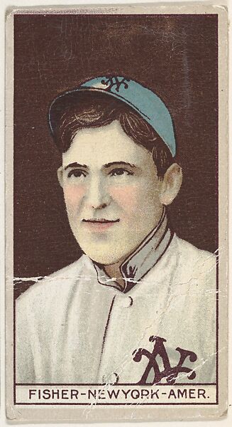 Fisher, New York, American League, from the Brown Background series (T207) for the American Tobacco Company, Issued by American Tobacco Company, Commercial lithograph