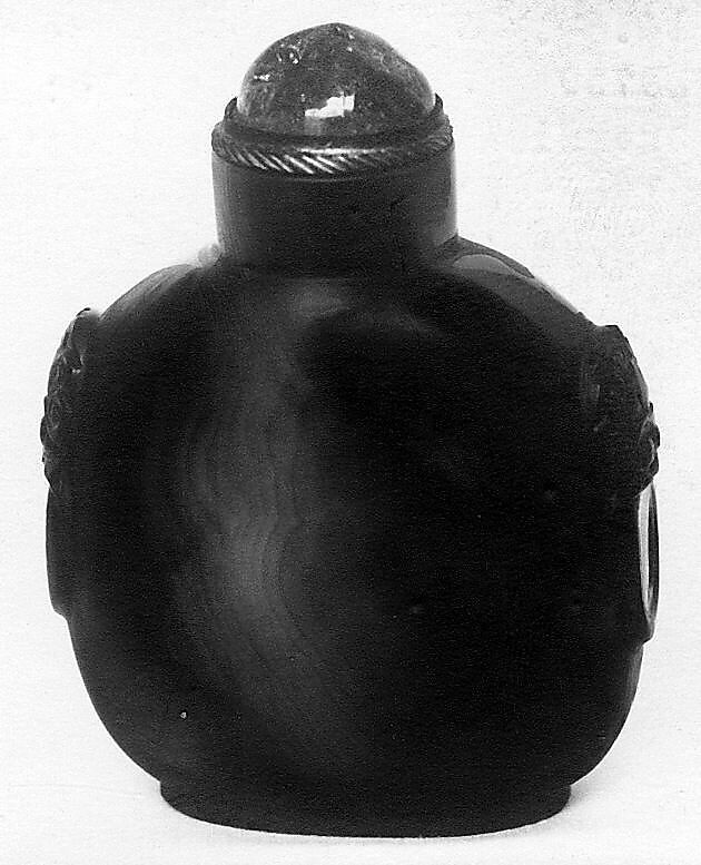 Snuff Bottle, Agate with glass stopper, China 