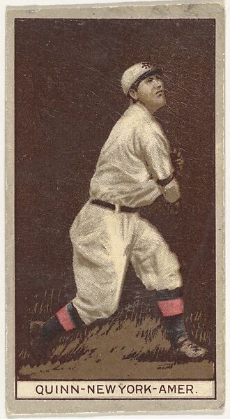 Quinn, New York, American League, from the Brown Background series (T207) for the American Tobacco Company, Issued by American Tobacco Company, Commercial lithograph